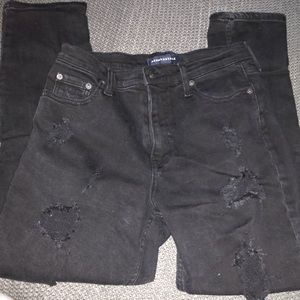 aeropostale distressed mom jeans 8R